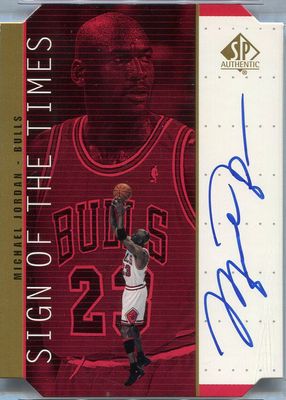 1998 SP Authentic #MJ Sign of the Times Autographs - Gold