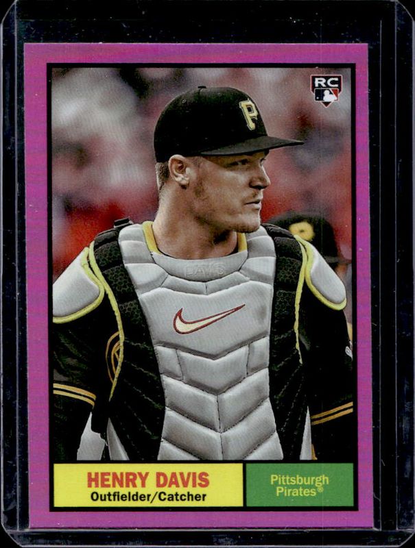 Henry Davis 2024 Topps Archives #7 Pink Foilboard Rookie RAW