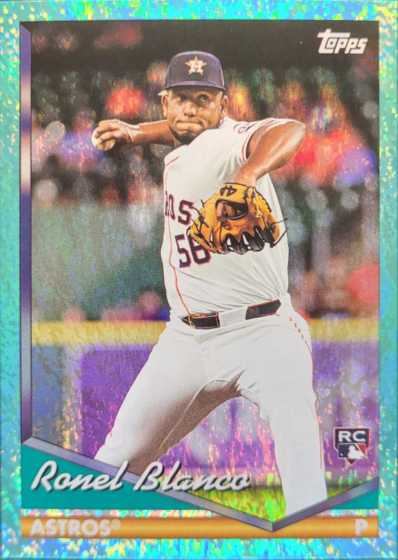 Ronel Blanco 2024 Topps Archives #279 Aqua Sparkle Foilboard /75 Rookie RAW