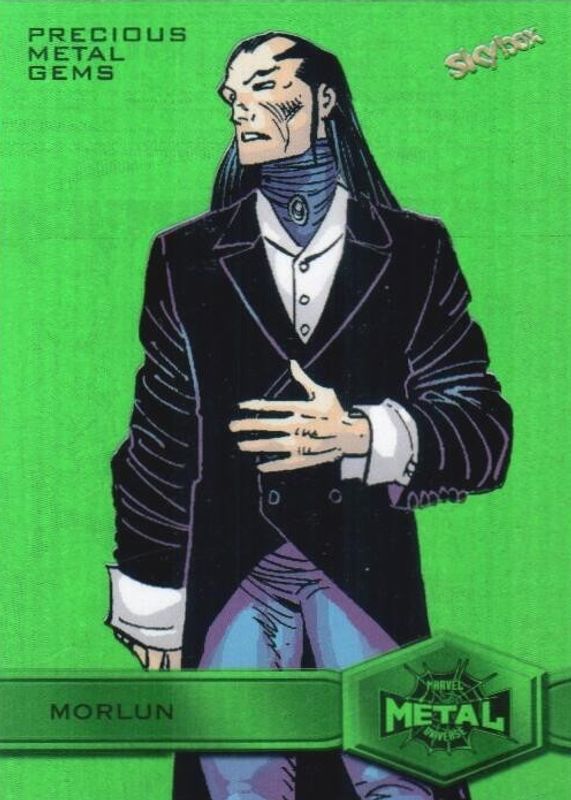 2021 Skybox Marvel Metal Universe Spider-Man #157 Precious Metal Gems Green (High Series) /10