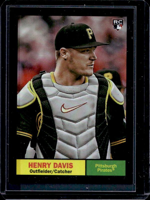 Henry Davis 2024 Topps Archives #7 Black Foilboard Rookie RAW