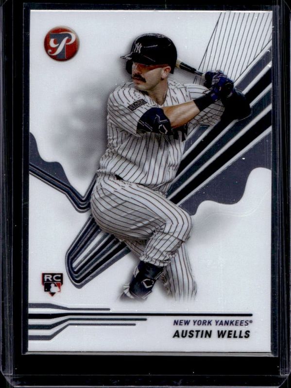 Austin Wells 2024 Topps Pristine #177 Base Rookie RAW