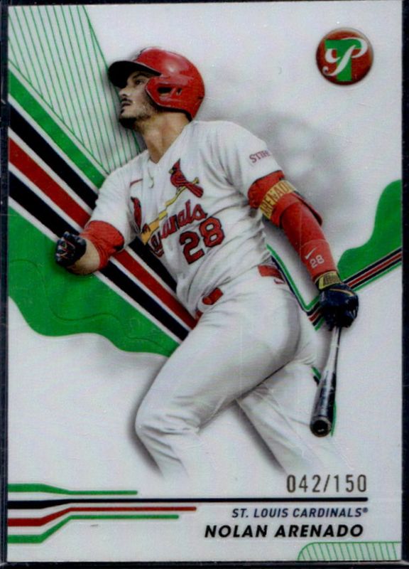 Nolan Arenado 2024 Topps Pristine #232 Green Refractor /150 RAW