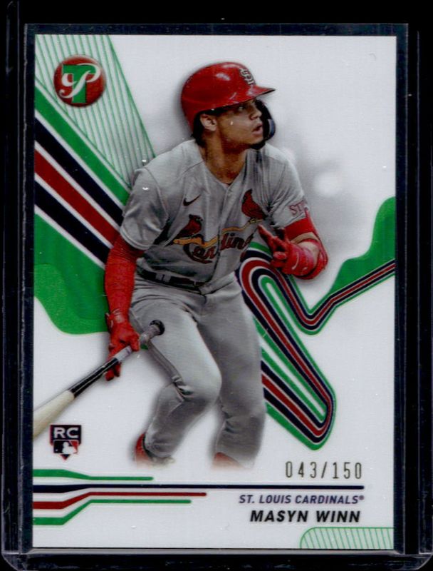 Masyn Winn 2024 Topps Pristine #231 Green Refractor /150 Rookie RAW