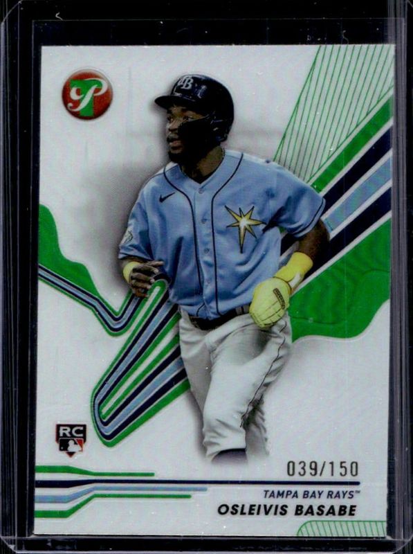 Osleivis Basabe 2024 Topps Pristine #239 Green Refractor /150 Rookie RAW