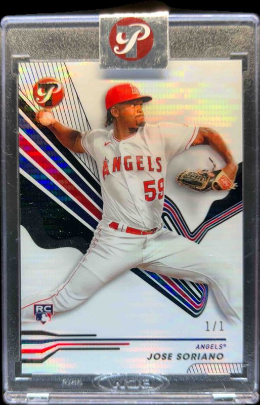 Jose Soriano 2024 Topps Pristine #13 Pristine Black Refractor /1 Rookie RAW