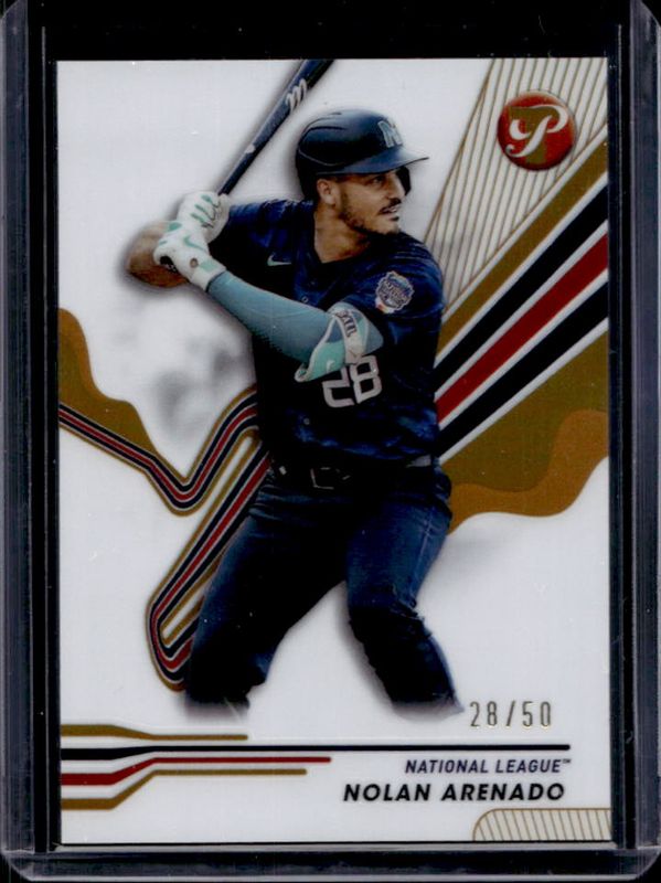 Nolan Arenado 2024 Topps Pristine #275 Gold Refractor /50 RAW