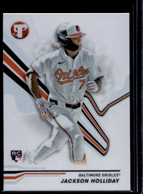 Jackson Holliday 2024 Topps Pristine #79 Refractor Rookie RAW