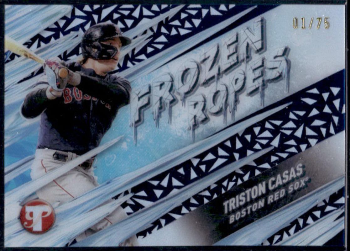 Triston Casas 2024 Topps Pristine #FR-15 Frozen Ropes - Blue Refractor /75 RAW