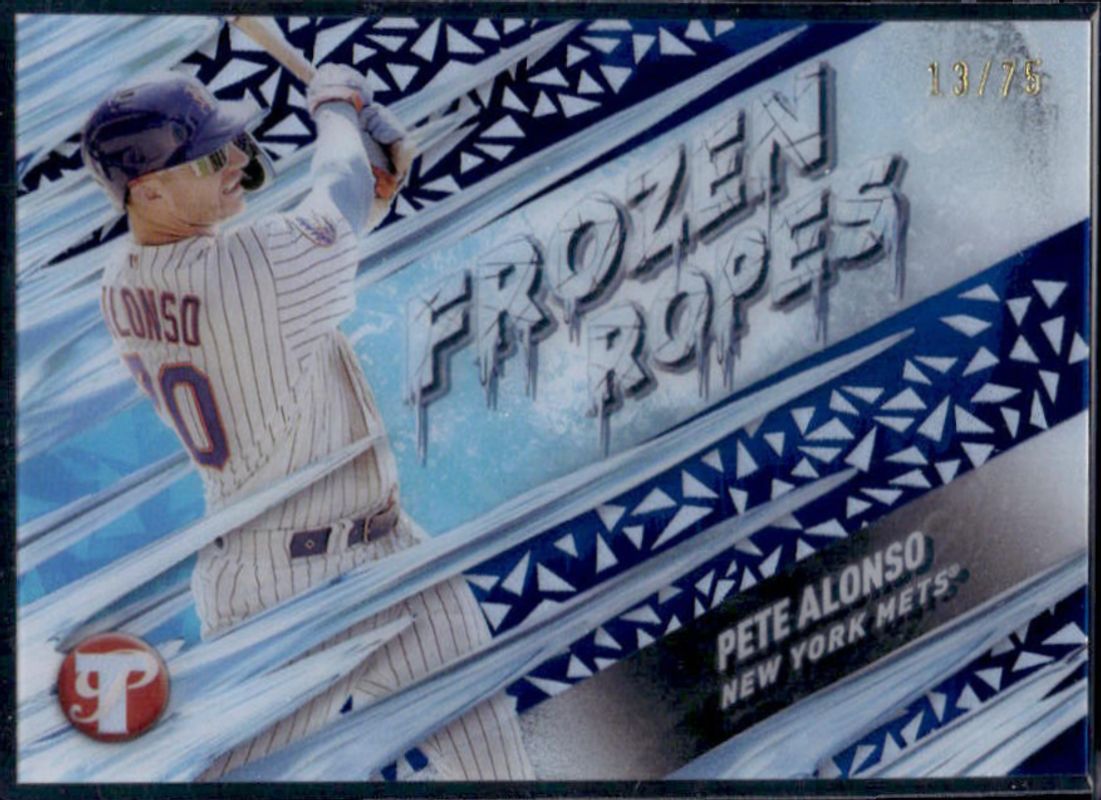 Pete Alonso 2024 Topps Pristine #FR-11 Frozen Ropes - Blue Refractor /75 RAW