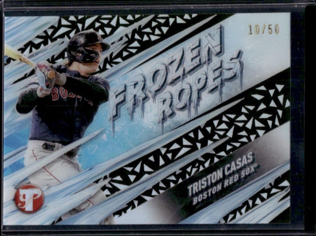 Triston Casas 2024 Topps Pristine #FR-15 Frozen Ropes - Gold Refractor /50 RAW