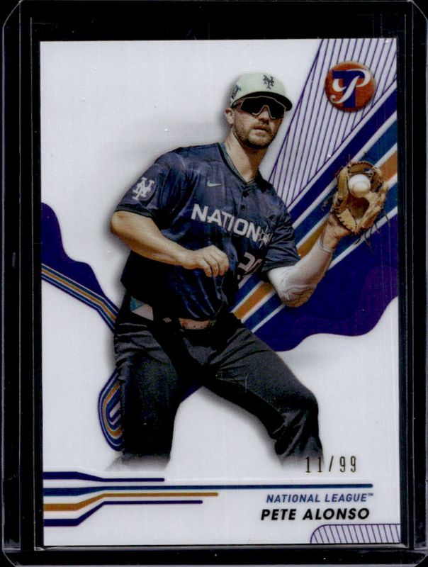Pete Alonso 2024 Topps Pristine #264 Purple Refractor /99 RAW