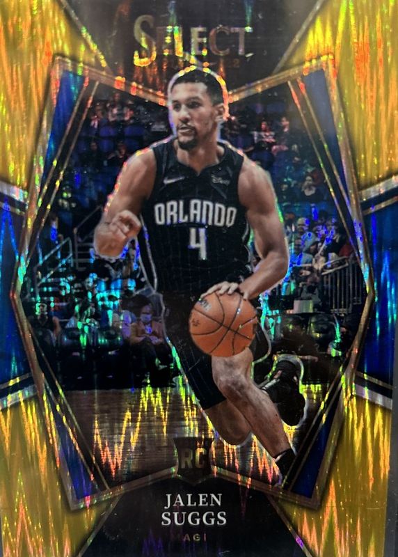 Jalen Suggs 2021 Select #102 Premier Level Gold Flash /10 Rookie RAW