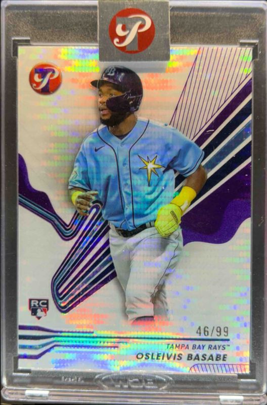 Osleivis Basabe 2024 Topps Pristine #239 Pristine Purple Refractor /99 Rookie RAW