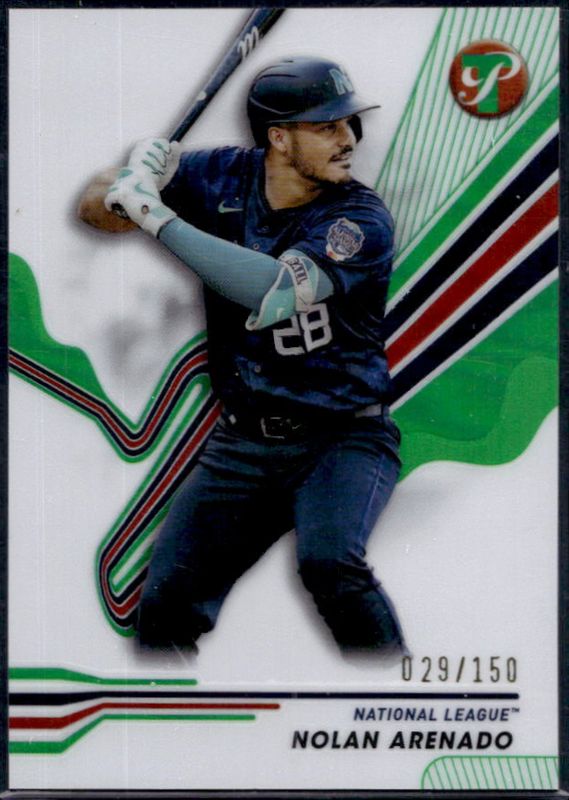 Nolan Arenado 2024 Topps Pristine #275 Green Refractor /150 RAW