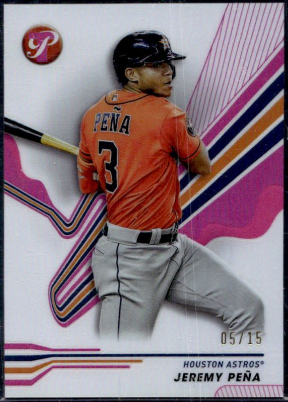 Jeremy Pena 2024 Topps Pristine #118 Pink Refractor /15 RAW