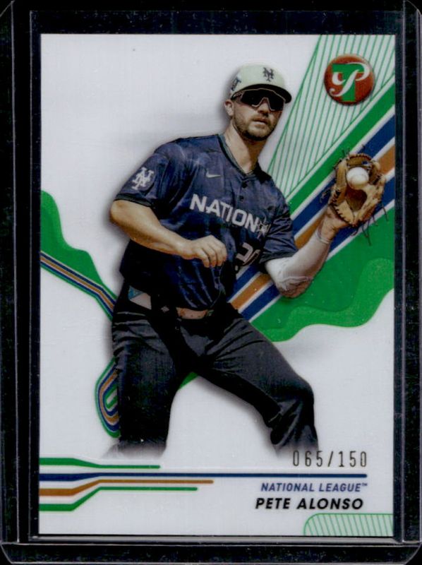 Pete Alonso 2024 Topps Pristine #264 Green Refractor /150 RAW