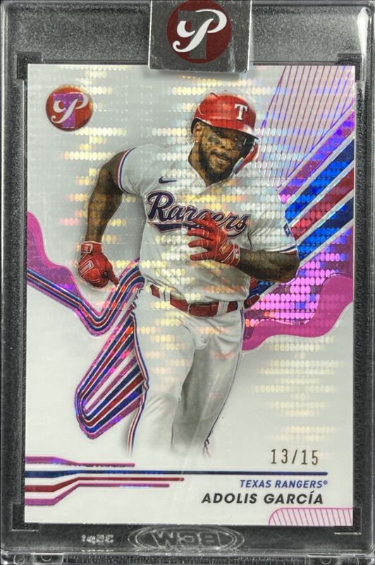 Adolis Garcia 2024 Topps Pristine #221 Pristine Pink Refractor /15 RAW