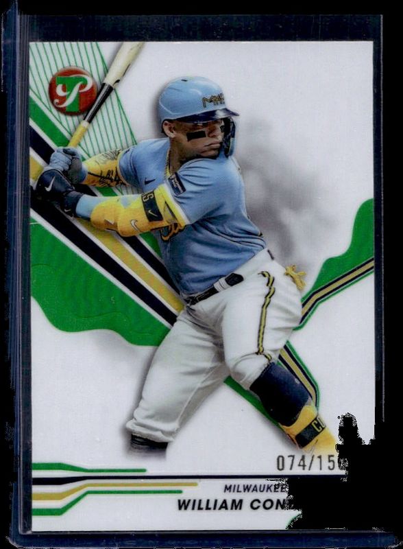 William Contreras 2024 Topps Pristine #178 Green Refractor /150 RAW