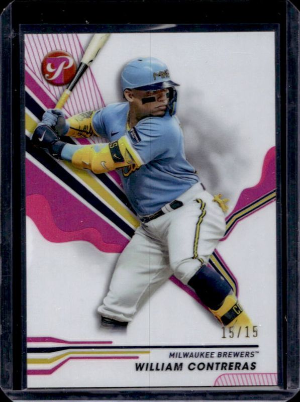 William Contreras 2024 Topps Pristine #178 Pink Refractor /15 RAW