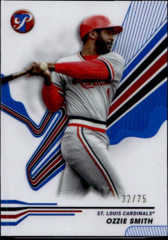 Ozzie Smith 2024 Topps Pristine #243 Blue Refractor /75 RAW