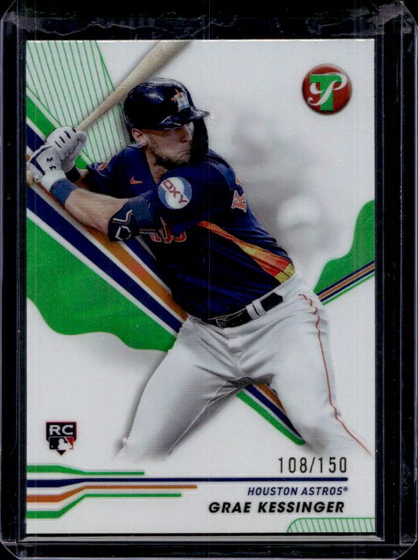 Grae Kessinger 2024 Topps Pristine #50 Green Refractor /150 Rookie RAW