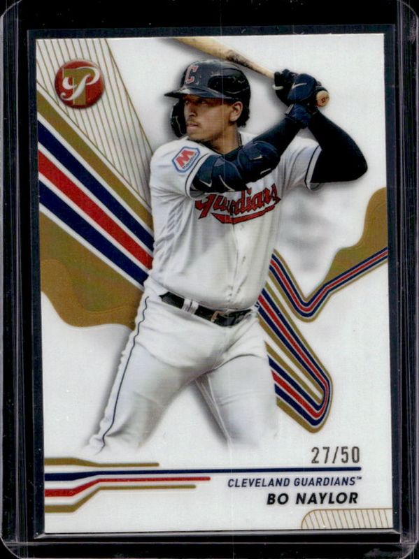 Bo Naylor 2024 Topps Pristine #6 Gold Refractor /50 RAW