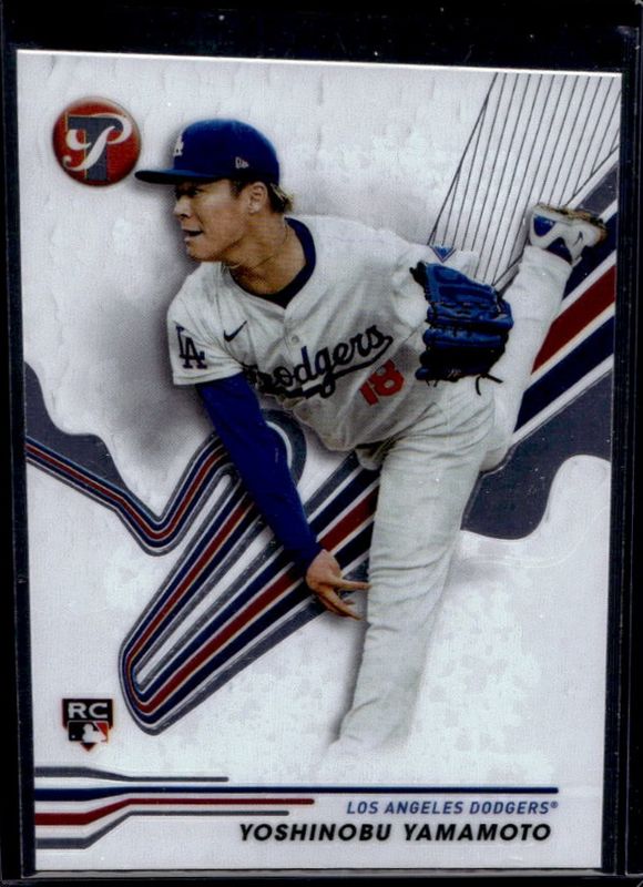 Yoshinobu Yamamoto 2024 Topps Pristine #117 Base Rookie RAW