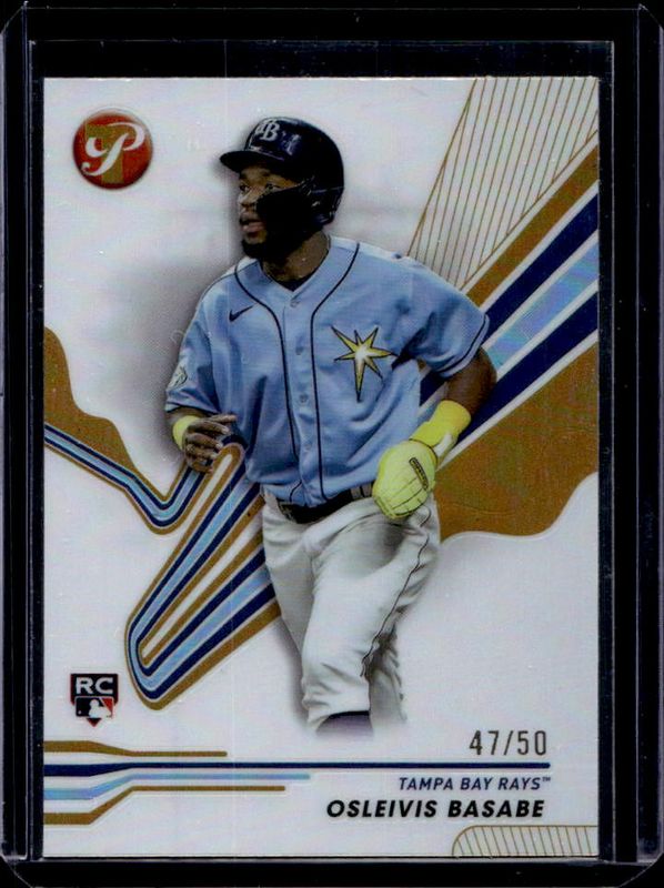 Osleivis Basabe 2024 Topps Pristine #239 Gold Refractor /50 Rookie RAW