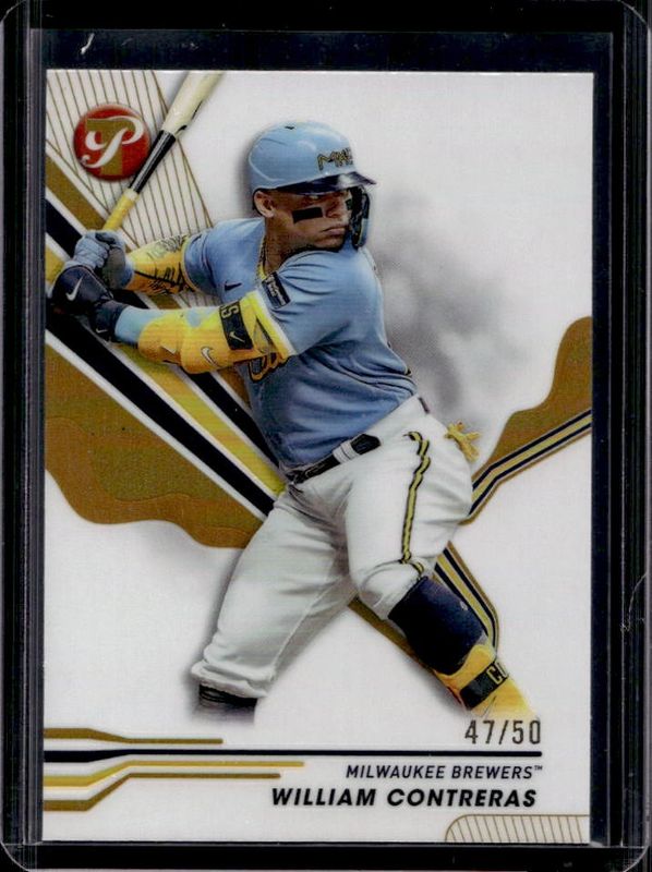 William Contreras 2024 Topps Pristine #178 Gold Refractor /50 RAW