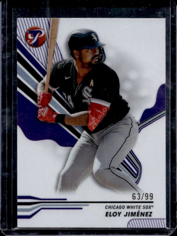 Eloy Jimenez 2024 Topps Pristine #70 Purple Refractor /99 RAW