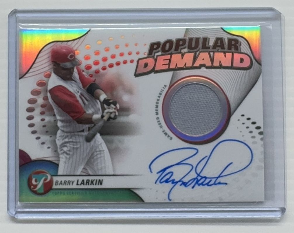 Barry Larkin 2024 Topps Pristine #DPAR-BL Popular Demand Autographs Relics RAW