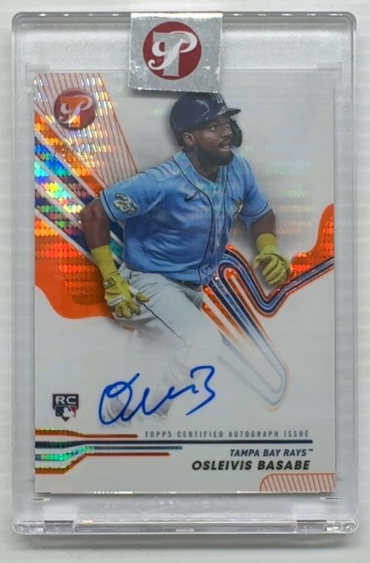 Osleivis Basabe 2024 Topps Pristine #PA-OB Pristine Autographs - Orange Pristine Refractor /25 Rookie RAW