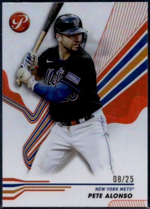 Pete Alonso 2024 Topps Pristine #190 Orange Refractor /25 RAW