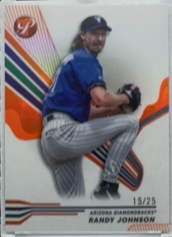 Randy Johnson 2024 Topps Pristine #14 Orange Refractor /25 RAW