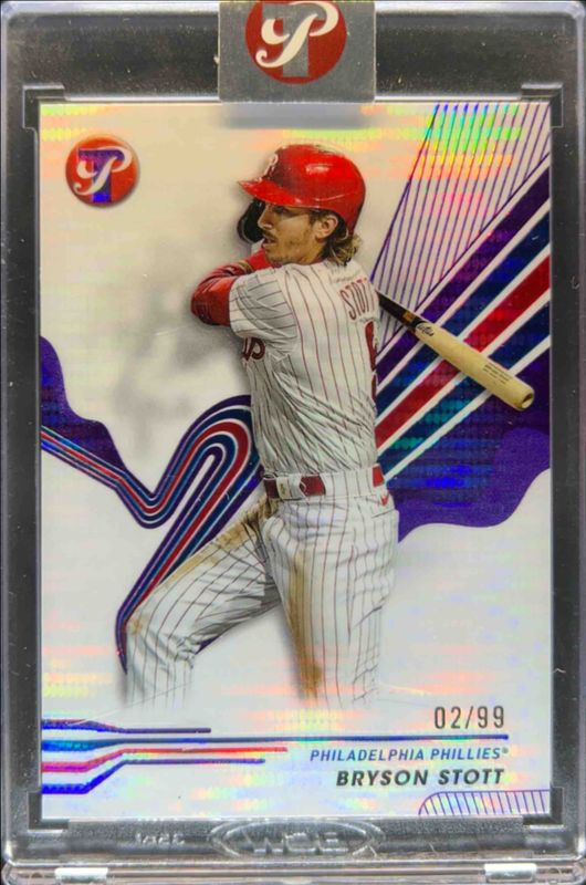Bryson Stott 2024 Topps Pristine #197 Pristine Purple Refractor /99 RAW