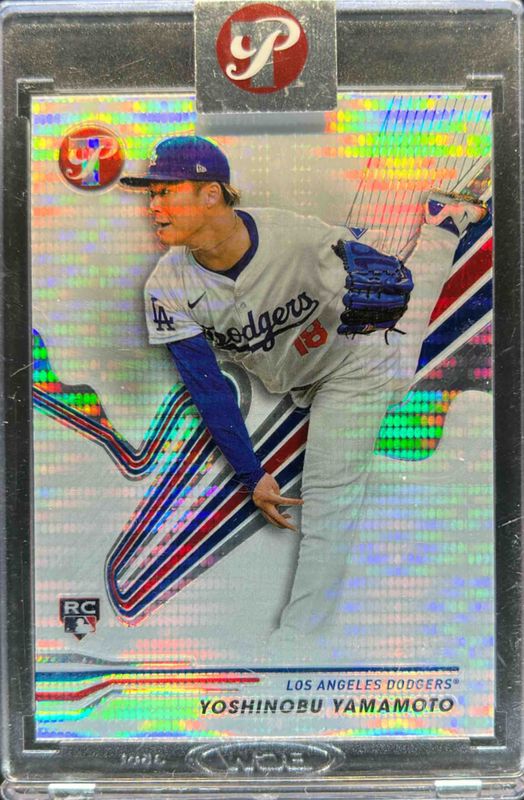 Yoshinobu Yamamoto 2024 Topps Pristine #117 Pristine Refractor Rookie RAW