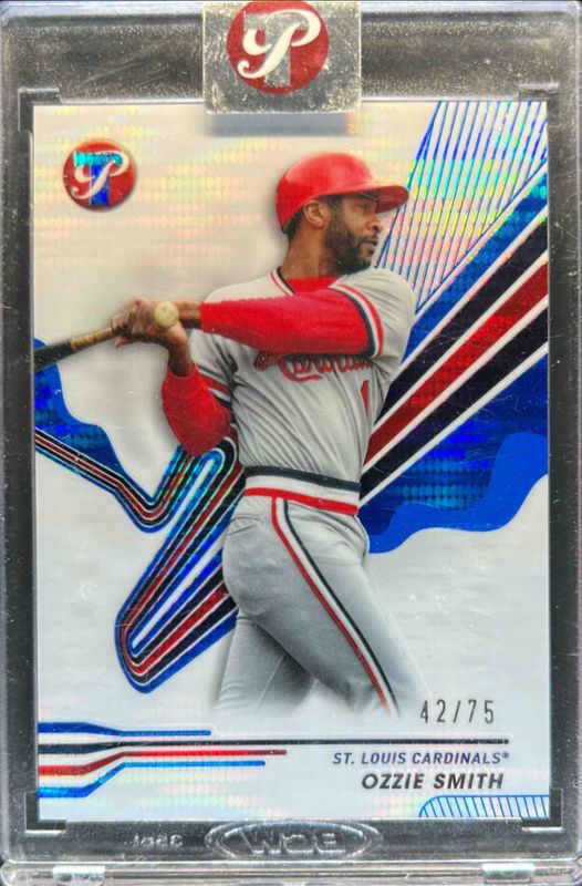Ozzie Smith 2024 Topps Pristine #243 Pristine Blue Refractor /75 RAW