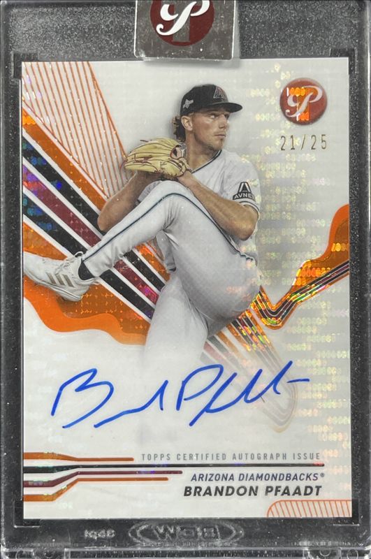 Brandon Pfaadt 2024 Topps Pristine #PA-BP Pristine Autographs - Orange Pristine Refractor /25 RAW