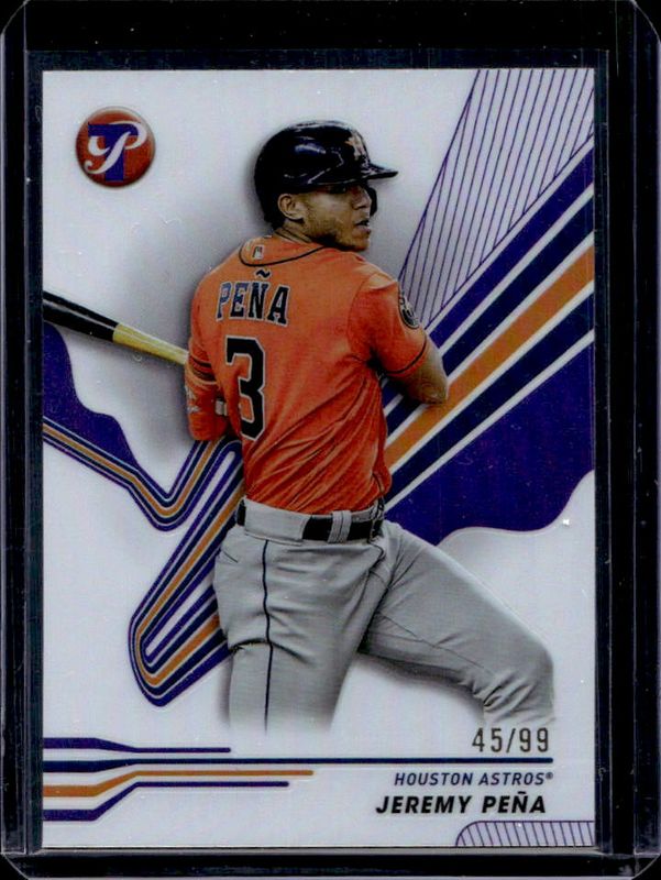 Jeremy Pena 2024 Topps Pristine #118 Purple Refractor /99 RAW