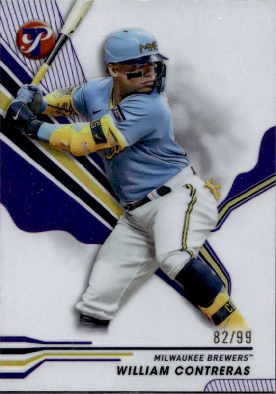 William Contreras 2024 Topps Pristine #178 Purple Refractor /99 RAW