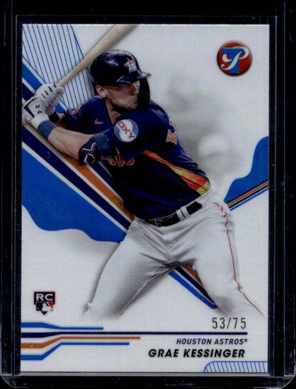 Grae Kessinger 2024 Topps Pristine #50 Blue Refractor /75 Rookie RAW