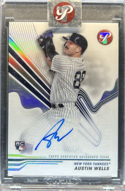 Austin Wells 2024 Topps Pristine #PA-AWE Pristine Autographs Rookie RAW