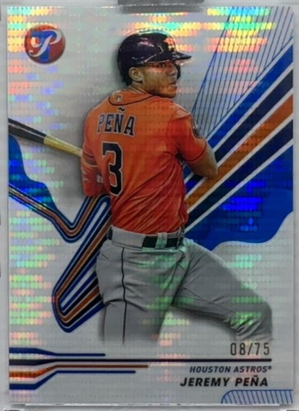 Jeremy Pena 2024 Topps Pristine #118 Pristine Blue Refractor /75 RAW