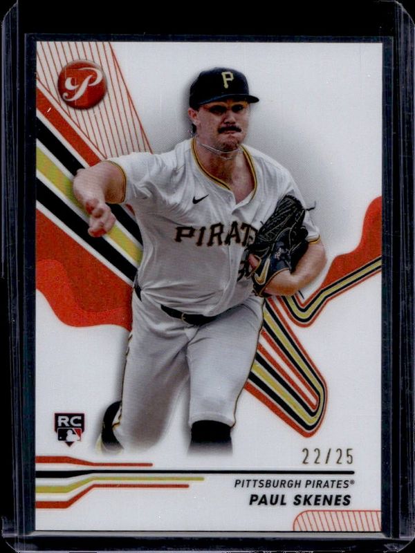 Paul Skenes 2024 Topps Pristine #229 Orange Refractor /25 Price
