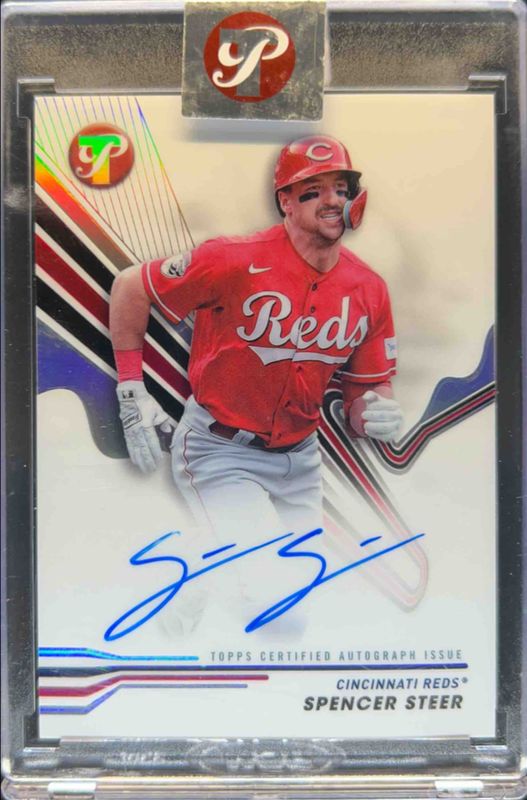 Spencer Steer 2024 Topps Pristine #PA-SS Pristine Autographs RAW