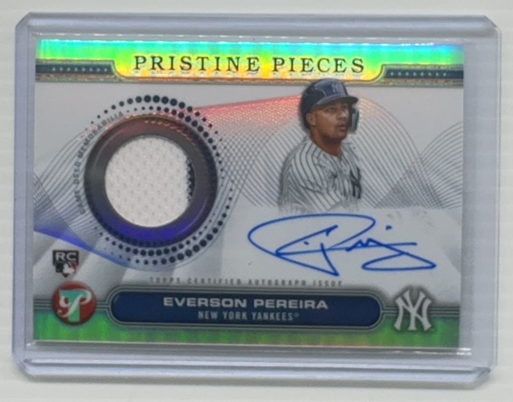 Everson Pereira 2024 Topps Pristine #PPAR-EPE Pristine Pieces Autographs Relics Rookie RAW