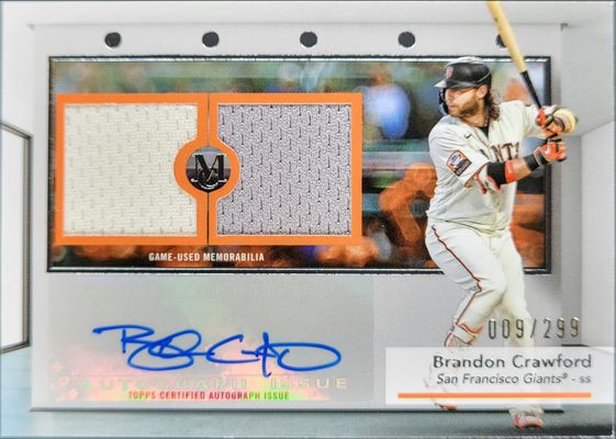 2024 Topps Museum Collection #SWDRA-BC Single Player Signatures Swatches Dual Relic Autographs /299