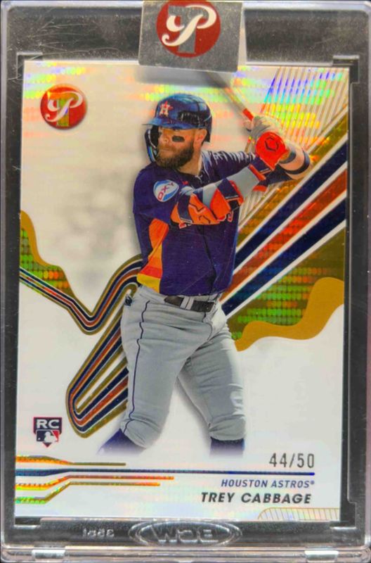 Trey Cabbage 2024 Topps Pristine #92 Pristine Gold Refractor /50 Rookie RAW