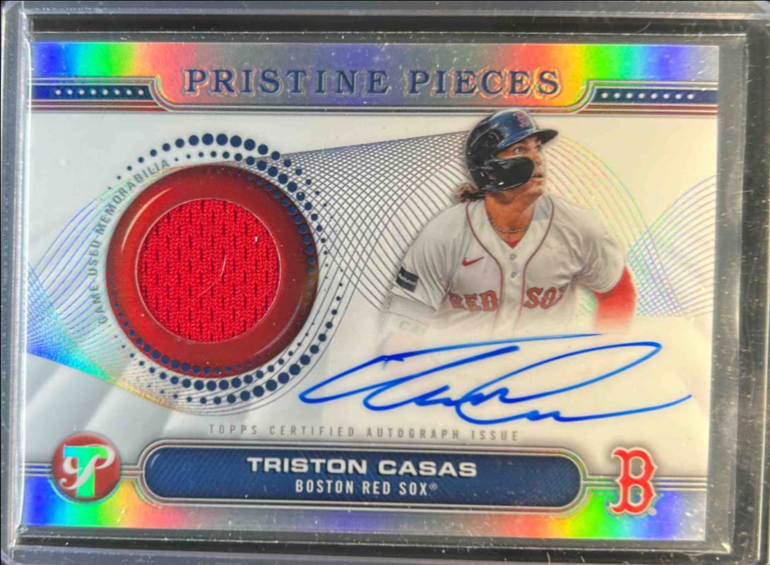 Triston Casas 2024 Topps Pristine #PPAR-TC Pristine Pieces Autographs Relics RAW